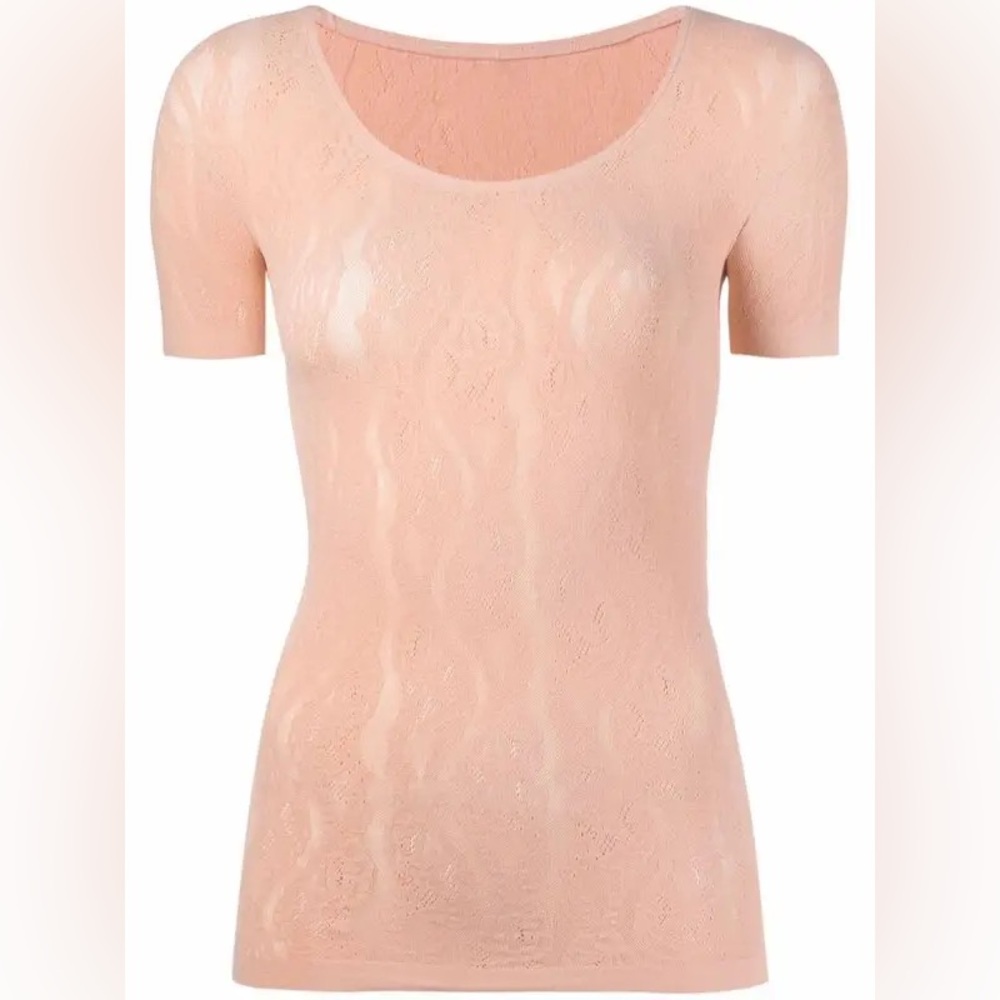 Wolford Ninat Lace-Detail Shirt in Nude